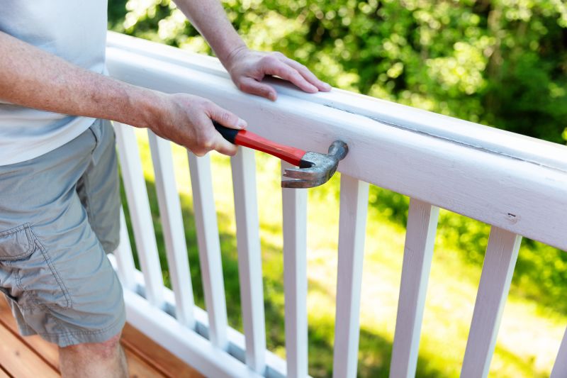 Wood Stair Railing Repair in Wilmington, NC