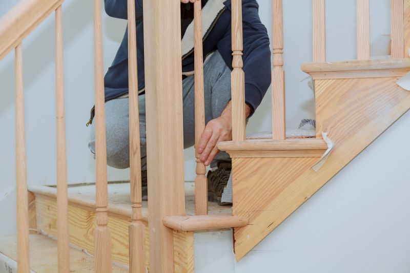 Wooden Banister Installation in Wilmington, NC